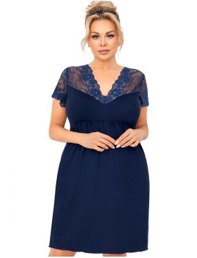 Сорочка из вискозы Donna LIVIA PLUS темно-синий, Цвет: темно-синий, Размеры: 3XL
