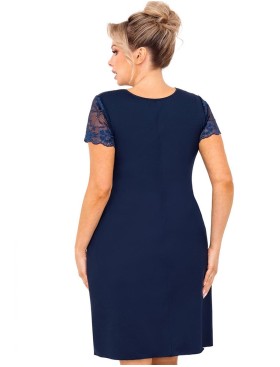 Сорочка из вискозы Donna LIVIA PLUS темно-синий, Цвет: темно-синий, Размеры: 3XL, изображение 2