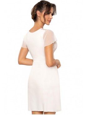 Сорочка с кружевным лифом Donna PERLA, Цвет: экрю, Размеры: L, изображение 2