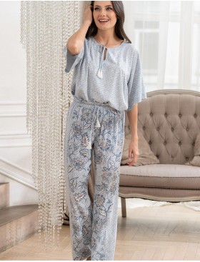 Пижама из тканой вискозы Mia-Amore CAITLYN 5096, Цвет: ментол, Размеры: S