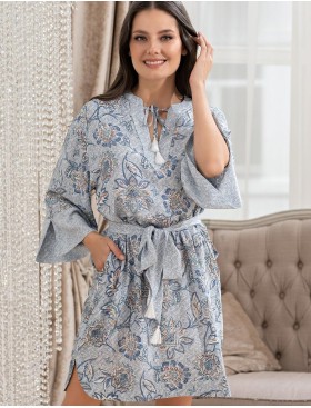 Короткая туника с поясом Mia-Amore CAITLYN 5098, Цвет: ментол, Размеры: S/M, изображение 3