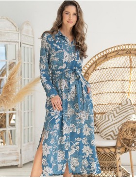 Длинная рубашка-платье Mia-Amore CASSIA 5257, Цвет: светло-синий, Размеры: 4XL