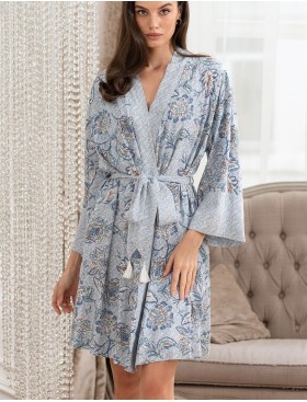 Халат из тканой вискозы Mia-Amore CAITLYN 5093, Цвет: ментол, Размеры: 4XL/5XL