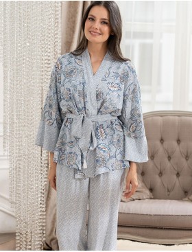 Комплект тройка из тканой вискозы Mia-Amore CAITLYN 5095, Цвет: ментол, Размеры: S