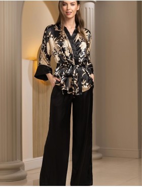 Брючный комплект-тройка Mia-Amore ELMIRA 4265, Цвет: черный, Размеры: S