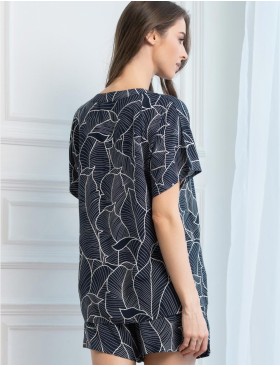 Комплект блуза и шорты Mia-Amore LEANA 5314, Цвет: темно-синий, Размеры: S, изображение 2