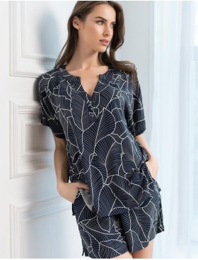 Комплект блуза и шорты Mia-Amore LEANA 5314, Цвет: темно-синий, Размеры: S, изображение 3