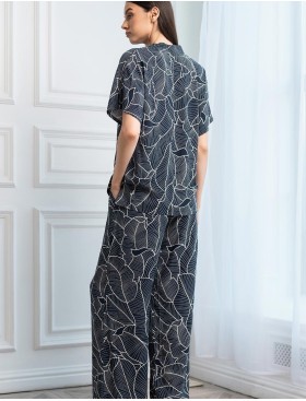 Брючный комплект из вискозы Mia-Amore LEANA 5315, Цвет: темно-синий, Размеры: S, изображение 2