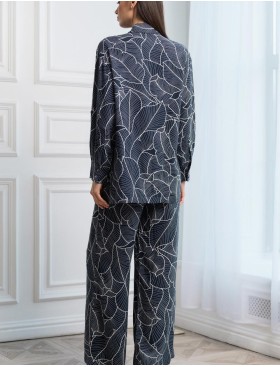 Домашний комплект Mia-Amore LEANA 5316, Цвет: темно-синий, Размеры: 3XL, изображение 3