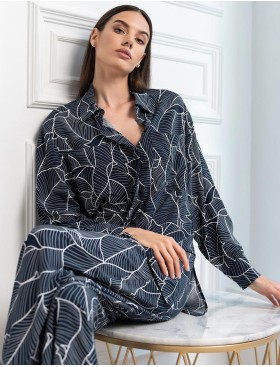 Домашний комплект Mia-Amore LEANA 5316, Цвет: темно-синий, Размеры: 3XL, изображение 2