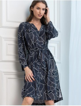 Туника с абстрактным принтом Mia-Amore LEANA 5317, Цвет: темно-синий, Размеры: XL