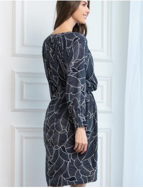 Туника с абстрактным принтом Mia-Amore LEANA 5317, Цвет: темно-синий, Размеры: XL, изображение 2