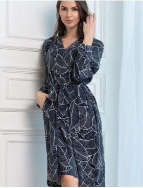 Туника с абстрактным принтом Mia-Amore LEANA 5317, Цвет: темно-синий, Размеры: XL, изображение 3