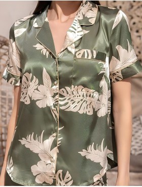 Комплект из натурального шёлка Mia-Amore LORENSA 4244, Цвет: оливковый, Размеры: 3XL, изображение 4