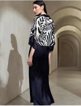 Длинное платье-сорочка с жакетом Mia-Amore MALENA 4143, Цвет: черный, Размеры: M, изображение 3