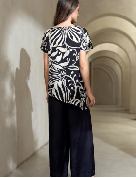 Комплект из смесового шёлка Mia-Amore MALENA 4145, Цвет: черный, Размеры: 3XL, изображение 2