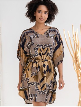 Туника средней длины Mia-Amore MARTINIKA 5280, Цвет: мультицвет, Размеры: 4XL/5XL