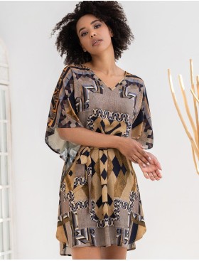 Туника средней длины Mia-Amore MARTINIKA 5280, Цвет: мультицвет, Размеры: 4XL/5XL, изображение 3