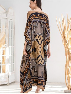 Длинная туника с этно-принтом Mia-Amore MARTINIKA 5281, Цвет: мультицвет, Размеры: L/XL, изображение 2