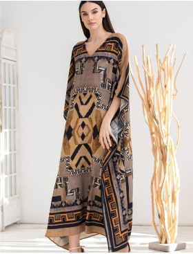 Длинная туника с этно-принтом Mia-Amore MARTINIKA 5281, Цвет: мультицвет, Размеры: L/XL, изображение 4