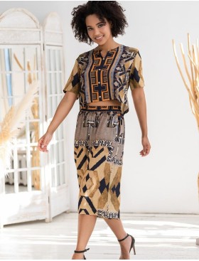 Комплект рубашка с удлиненными шортами Mia-Amore MARTINIKA 5282, Цвет: мультицвет, Размеры: S, изображение 4