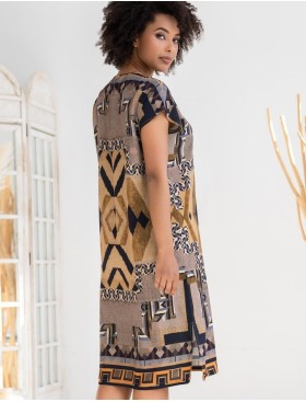 Туника из тканой вискозы Mia-Amore MARTINIKA 5284, Цвет: мультицвет, Размеры: 4XL/5XL, изображение 2