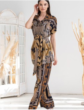 Комплект рубашка и брюки Mia-Amore MARTINIKA 5285, Цвет: мультицвет, Размеры: 3XL, изображение 3