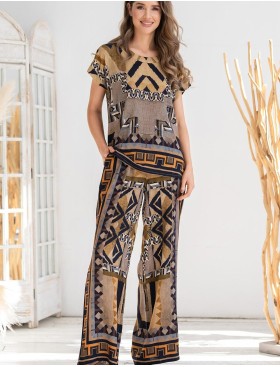 Домашний комплект из вискозы Mia-Amore MARTINIKA 5286, Цвет: мультицвет, Размеры: 2XL