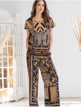 Домашний комплект из вискозы Mia-Amore MARTINIKA 5286, Цвет: мультицвет, Размеры: 2XL, изображение 4