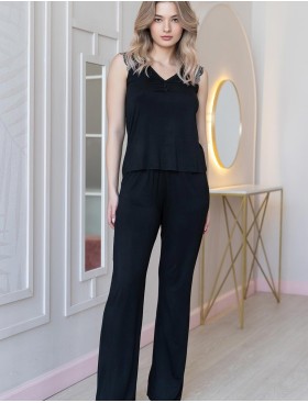 Пижама из топа и брюк Mia-Amore NUAR 6242 черный, Цвет: черный, Размеры: M