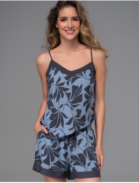 Пижама из тканой вискозы Mia-Amore ODRIE 5352, Цвет: серо-голубой, Размеры: 3XL