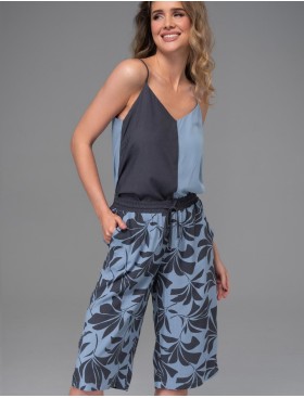 Комплект с удлиненными шортами Mia-Amore ODRIE 5353, Цвет: серо-голубой, Размеры: L