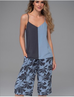 Комплект с удлиненными шортами Mia-Amore ODRIE 5353, Цвет: серо-голубой, Размеры: L, изображение 3