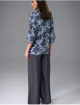 Комплект из тканой вискозы Mia-Amore ODRIE 5355, Цвет: серо-голубой, Размеры: 3XL, изображение 2