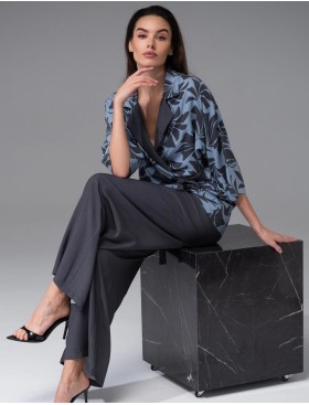 Комплект из тканой вискозы Mia-Amore ODRIE 5355, Цвет: серо-голубой, Размеры: 3XL, изображение 3