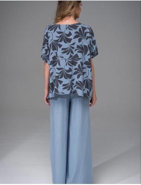 Комплект из тканой вискозы Mia-Amore ODRIE 5356, Цвет: серо-голубой, Размеры: 3XL, изображение 2