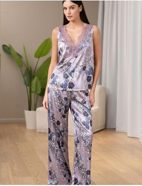 Комплект-тройка из натурального шёлка Mia-Amore PRIMROSE 4065, Цвет: мультицвет, Размеры: 3XL, изображение 2