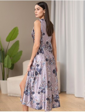 Сорочка длинная шёлковая Mia-Amore PRIMROSE 4068, Цвет: мультицвет, Размеры: 5XL, изображение 2