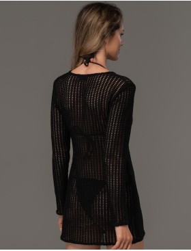 Ажурная туника из хлопка Mia-Amore SEYCHELLES 5381 черный, Цвет: черный, Размеры: L, изображение 2