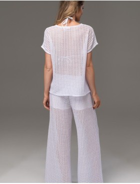 Ажурный комплект для пляжа Mia-Amore SEYCHELLES 5386 белый, Цвет: белый, Размеры: M, изображение 2