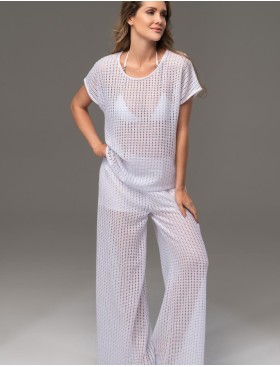 Ажурный комплект для пляжа Mia-Amore SEYCHELLES 5386 белый, Цвет: белый, Размеры: M, изображение 3