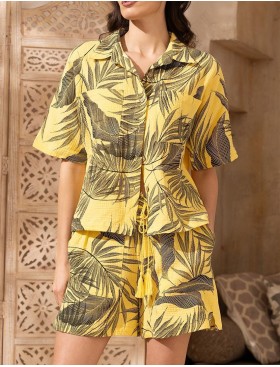 Свободный комплект из хлопка Mia-Amore TENERIFE 5223 желтый, Цвет: желтый, Размеры: M, изображение 3