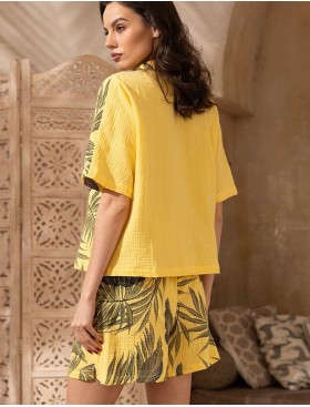 Свободный комплект из хлопка Mia-Amore TENERIFE 5223 желтый, Цвет: желтый, Размеры: M, изображение 2