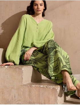 Хлопковый костюм Mia-Amore TENERIFE 5226 зеленый, Цвет: зеленый, Размеры: M