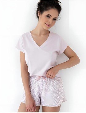 Женская пижама с шортами Sensis EIRLYS, Цвет: пудровый, Размеры: L