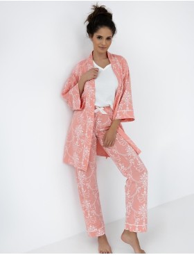 Короткий халат с запахом Sensis SCARLETT, Цвет: персиковый, Размеры: L/XL, изображение 3