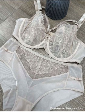 Трусики бразилиана Subtille CAROLINE BEIGE brazilian, Цвет: бежевый, Размеры: S, изображение 3