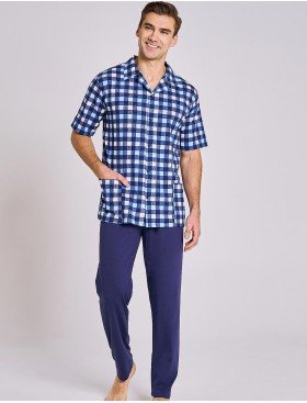 Пижама мужская со штанами Taro 3183/3184 SAMMUEL, Цвет: синий, Размеры: 3XL, изображение 2