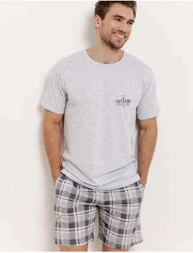 Пижама мужская с шортами Taro 3392 RALPH, Цвет: светло-серый, Размеры: M