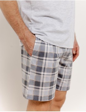 Пижама мужская с шортами Taro 3392 RALPH, Цвет: светло-серый, Размеры: M, изображение 3